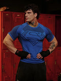 Textured Super Compression Tee – Men’s Quick-Dry Muscle Fit Gym & Training Shirt
