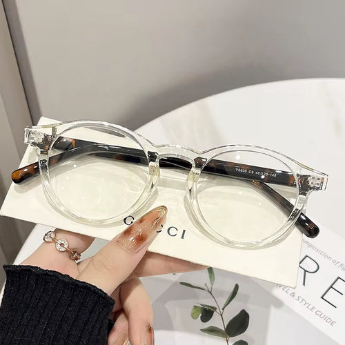2026 Vintage round TR90 anti Blue Light Optical Glasses Custom Logo Women'S Fashion Spectacle Frames